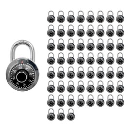 DuoTyga Combination Locker Lock, 60 Pack, Digital Combination Padlock for Toolbox, School and Gym Locker, Employee and Case, Black
