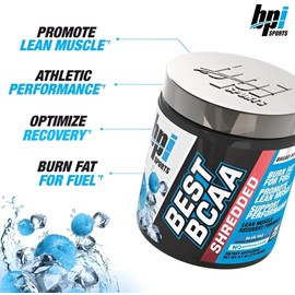 BPI Sports Best BCAA Shredded Quemador Aminoácidos Deportivo Blue Razz
