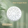 Sunydog 6 Inch Steel Tongue Drum 11 Notes Handpan Drum