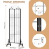 Urban Deco Grid Wall Panel Display Stand, 2.2' x 6.2'