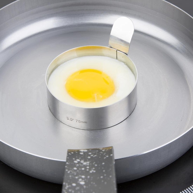 Vogue Stainless Steel Egg Ring Mould for Frying, Poaching Omelettes