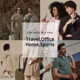 ＭINIBOX Replaceable Travel Size Foldable Toothbrush Kit Built with Case, Dual-Layer Bristles, Portable Travel Size Toothbrush for Office, Business Travel, Camping, Black Brush and Head