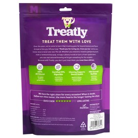 Treatly American Sourced Beefhide Rolls 6-7" Dog Chew Treats - Natural Flavor, 4 Count/1 Pack