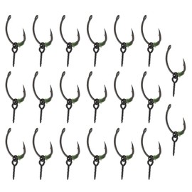 SING F LTD 20 Sets Ronnie Rigs Carp Fishing Ronnie Rig Hook Bait Stoppers Bait Screws Terminal Tackle for European Carp Fishing Accessories