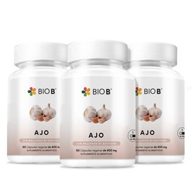 BIO B | 3 Pack Ajo 60 cápsulas veganas