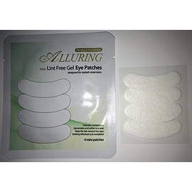 Alluring Mini Under Gel Eye Pads Lint Free for Eyelash Extensions (QTY:20 pairs (10 pouches))
