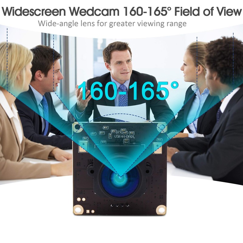 ELP Camera, 4K Usb Webcam, Mini Camera, Wide Angle 170°