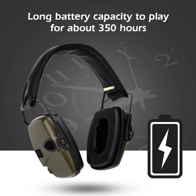Sport Sound Amplification Electronic Earmuff NoiseProof Hunting Earmuff for Outdoor