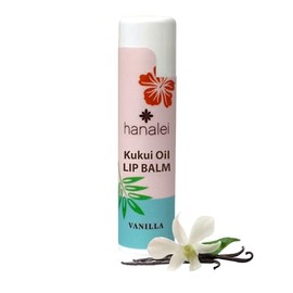 Hanalei Bálsamo Labial E Hidratante De Vainilla  Aceite Natural De Kukui Y Cera De Abejas Para Labios Hidratados, Suaves Y Tersos  Cura La Piel Seca, 