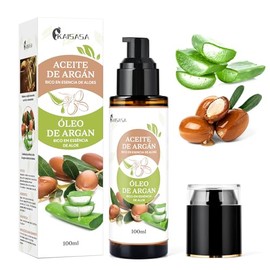 Aceite para Cabello con Argán y Aloe Vera 100ml – Tratamiento para Cabello Seco y Maltratado – Aceite Capilar Sin Enjuague – Nutre, Repara y Suaviza