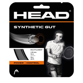 HEAD Juego Completo de Cuerdas de Tenis sintéticas, Calibre 16, Negro, Longitud de 40 pies