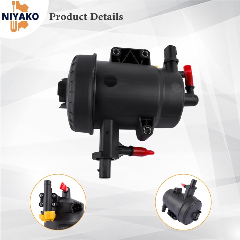 Niyako Fuel Filter Housing Assembly Replacement# 68157290AB 68157290AA Fit 2013-2018