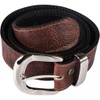 Atitlan Leather Brown Leather Money Belt with Interchangeable Buckle (46)