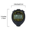 FCXJTU Digital Waterproof Stopwatch, 60 Rounds Split Memory Stopwatch, No