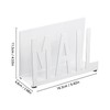 Kaluroil Mail Holder White Metal Letter Sorter Table Top Mail
