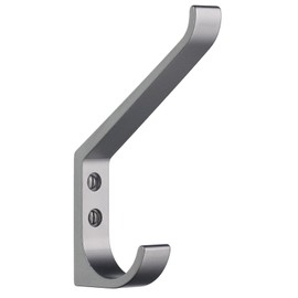 Smedbo B1046 Large Coat and Hat Hook, Satin Aluminum