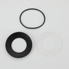 ROLYA Solid Metal Glass Vessel Sink Mounting Ring Matte Black
