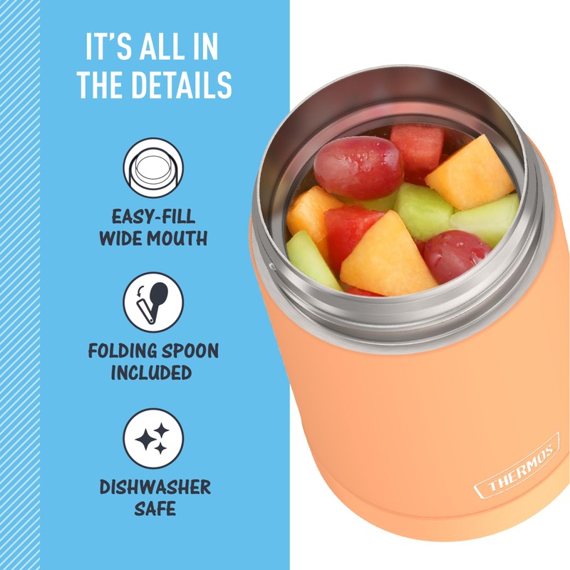 THERMOS FUNTAINER 16 Ounce Stainless Steel Vacuum Insulated Food Jar