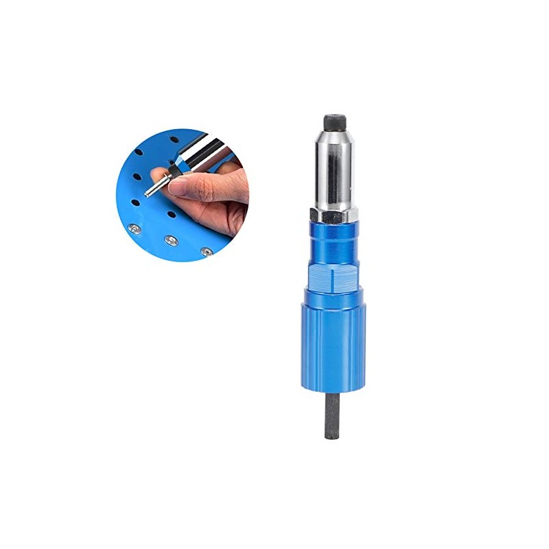Qiilu Accesorio para Taladro Remachador, Adaptador de Conector de Conversión