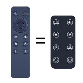 Replacement Remote Control Compatible with Paramount Fitness Electric Fireplace lnsert Heater EF-WM362 MO EF-WM363 MO EF-WM364 MO EF-WM384 MO BLT-999W-13-42 BLT-999W-13-50 BLT-999W-13-60 BLT-999W-17