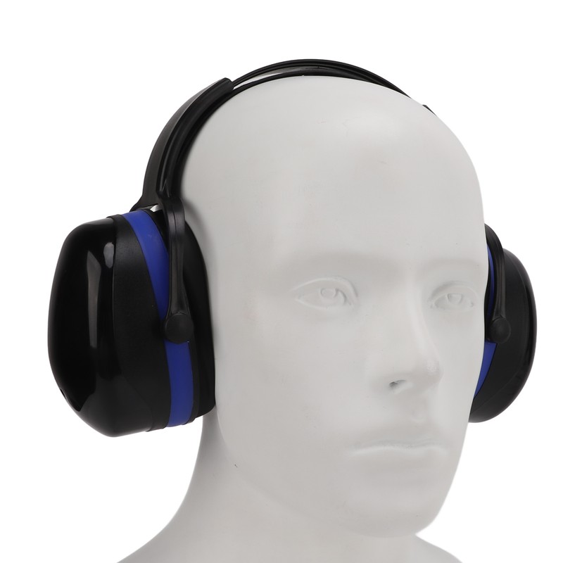 Hearing Protection Ear Muffs 24dB NRR Safety Black Blue Noise