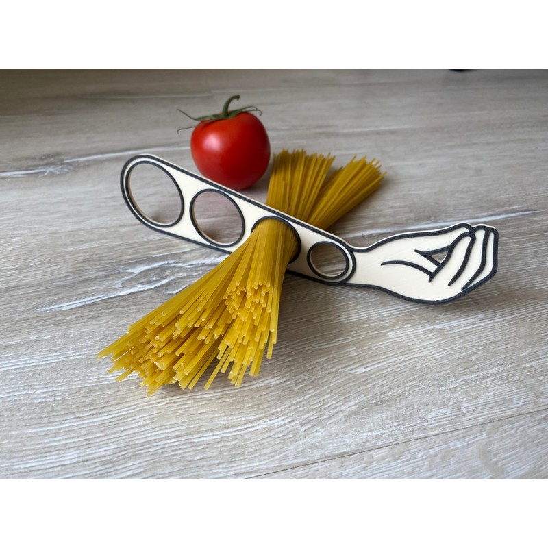 Italian Hand Gesture Spaghetti Portion/Measure Tool - Accurate Pasta Serving