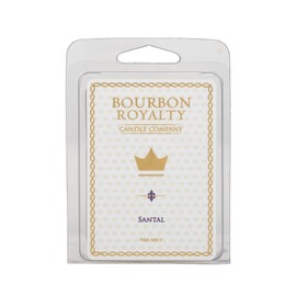 Bourbon Royalty Luxuriously Scented 2 Ounce Wax Mixer Wax Melt Cubes for Tart Burner, Santal, White