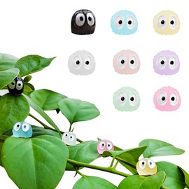 8pcs Plants Magnets Tiny Dust Bunnies Plant Safe Magnets, Plant Accessories for House Plant Indoor and Outdoor Plants Leafs,Fridge, Key Holder Decorative.(Multicolour Dust Bunnies)
