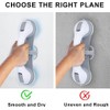 Enhance Safety with SafeguardPro's Premium 3-Suction Cup Shower Grab Bars,