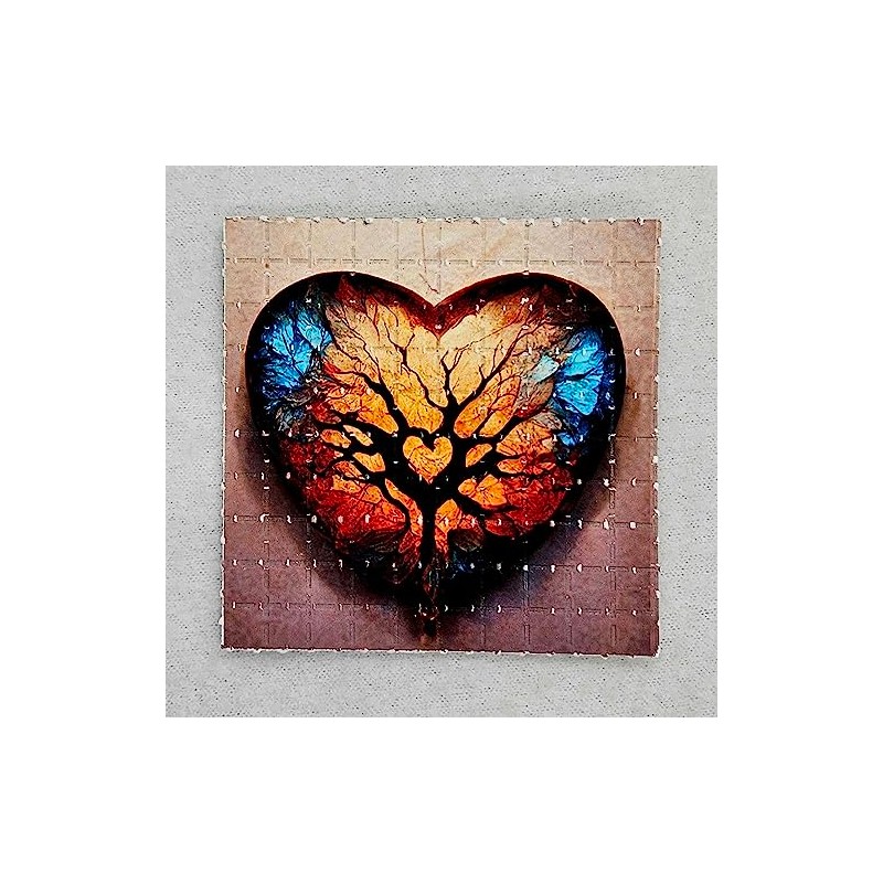 Natures Heart Blotter Art Psychedelic Art Gift Acid Art 100