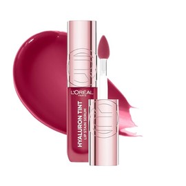 L'Oréal Paris, tinta sérum para labios Hyaluron Tint, tono 490 Berry Jolie, para hidratación instantánea, color duradero y sensación ligera