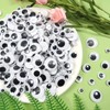 TOAOB 172pcs Sew On Googly Wiggle Eyes Buttons 8mm to