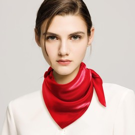 MESU Silk Feeling Scarf for Women Square Satin Head Scarf Neck Scarves 3PC3