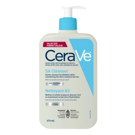 CeraVe SALICYLIC ACID Cleanser, Renewing SA Smoothing BHA Exfoliant for Face. Suitable for Keratosis Pilaris & Psoriasis. Gentle Cleanser With Hyaluronic Acid, Niacinamide, Vitamin D & Ceramides. Fragrance Free, No microbeads, 473ml
