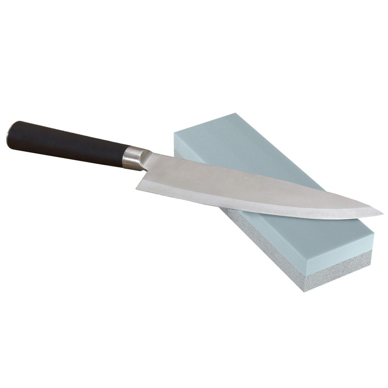 Knife Sharpening Stone - Dual-Sided 400/1000 Grit Water Stone-Sharpen Blades