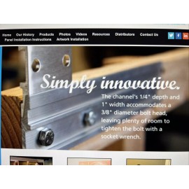 Panelclip French Cleat Wall Panel Artwork Cabinet Box Hangar Hardware Aluminum Panelclip