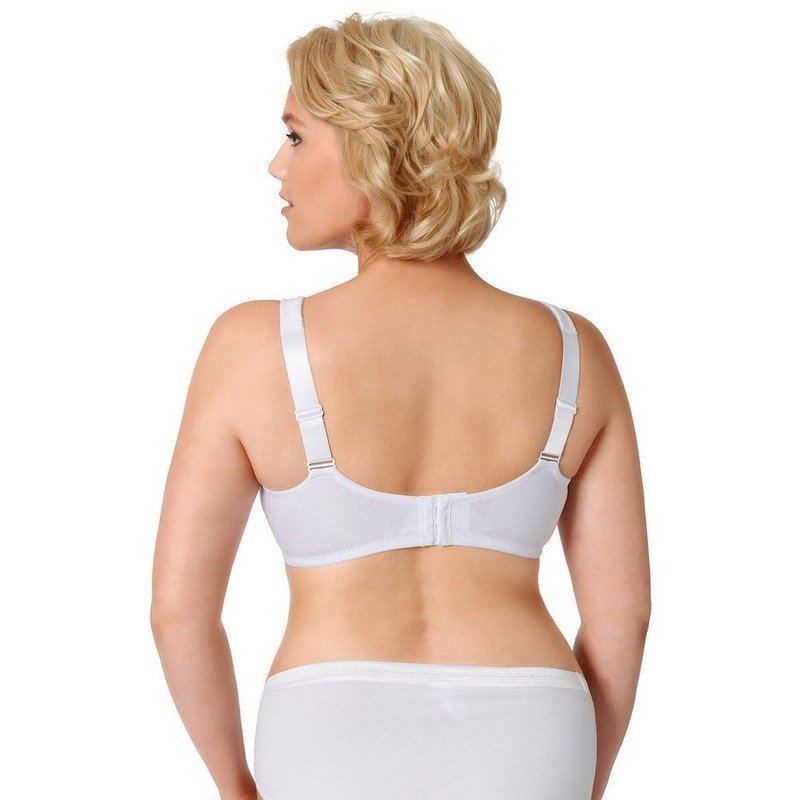Ulla Popken Ladies’ Relief Bra, Non-Wired, Rhinestone Pendant, C–G Cup