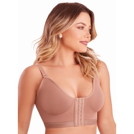 SHAPE CONCEPT - brasier de compresión para postcirugía quirúrgica SCB001 para mujer, Cocoa, XXL