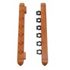 Wall Mounted Billiard Pool Cue Rack 6 Cues Wooden Billiard
