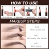 Sumeitang 12 Pcs Light Brown Eyebrow Pencil Set, Pull Cord
