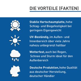 Privatparkplatz Schild (20x30 cm Kunststoff) - Parken Verboten - Privat - Klares Zeichen setzen - Parkplatz Schilder Privatgrundstück - Leicht zu montieren (Blau)