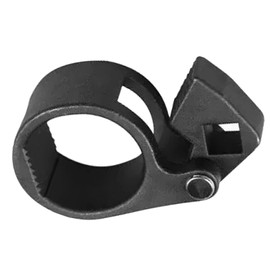 Steering Gear Rudder Wrench 1/2 Inches Square Hole Multifunctional Steering Rod Wrench 27‑42mm Black Chrome Vanadium Steel Rudder Removel Disassembly Wrench