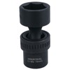 19mm 3/8in Drive Universal Swivel Wobble Metric Impact Shallow Socket