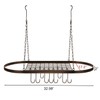 Sorbus Pot and Pan Rack for Ceiling 31" with 10