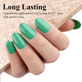 Imtiti Gel Nail Polish - 15ml Green Bee Color Gel Polish for DIY Nail Art & Manicure, Salon Quality, Soak Off, 0.5 Fluid Ounces