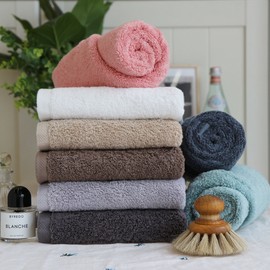 Cotton Living heavy duty premium 40-count combed hotel towel, 5 sheets of 200g, 5 sheets of 40-count, 200g cream / 코튼리빙 고중량 프리미엄 40수 코마사 호텔수건 타올 200g 5장, 40수 200g 크림 5장