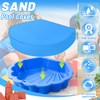 ELNLE Sandpit Cover Tarpaulin Sandpit Shell 100 cm x 15