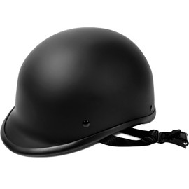 Yesmotor Motorcycle Helmet Half Shell Hawk Style Helmets Compact Lightweight Open Face for Motorcycle Street Bike Cruiser Moped - DOT Approved (Matte Black,XXL)