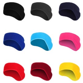 Unbranded Ear Warmers Headband Winter Fleece Running Ski Ear Muffs Headband for Women Men - Yellow