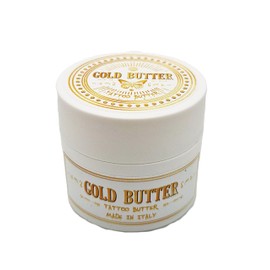 Gold Butter Pflegende Creme für Tattoos, 10 g, Made in Italy, natürliche Formel für Feuchtigkeit und Schutz
